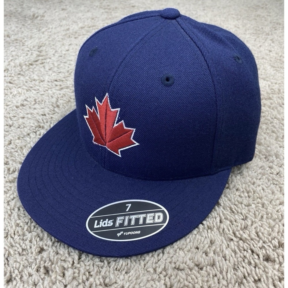 Toronto Blue Jays Hat Lids Grandslam Fitted‎ 7 Navy/Red Patch Logo Yupoong Cap